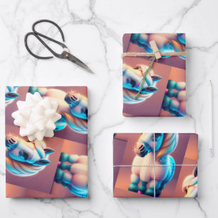 3D Spirit Pony 3 Wrapping Paper Sheet