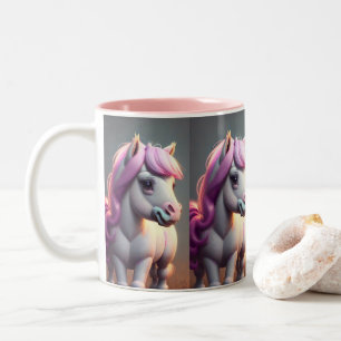 3D Spirit Pony 5 Two-Tone Coffee Mug