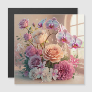 3D Spring Flowers Greeting Card with Roses