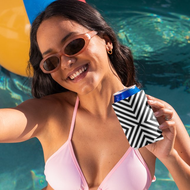 3d Square Illusion Pattern Can Cooler (Can Coolers)