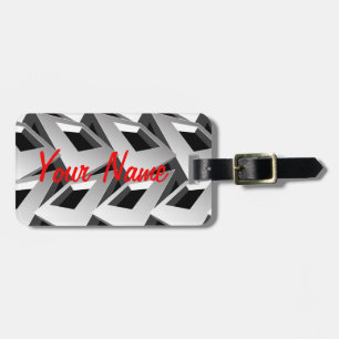 3D squares Luggage Tag