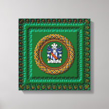 3D Stradling Crest on canvas by Krystyna