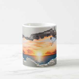 3D Sunrise over the Ocean Mug Wrap Sublimation