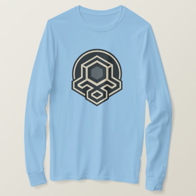 3D Symmetrical Advanced Art Long Sleeve T-Shirt (Design Front)