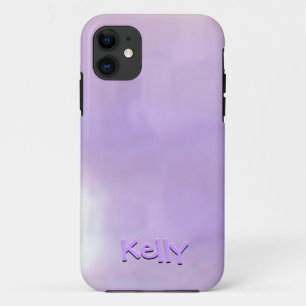 3d Text Effects Purple and Pink Swirled Background Case-Mate iPhone Case
