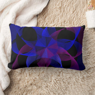 3D To 2D Cylinder Ring Geometric Throw Pillow