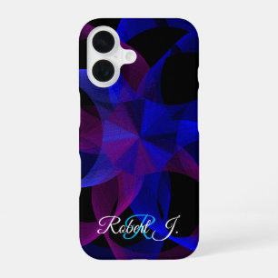3D To 2D Geometric Cylinder iPhone 16 Case