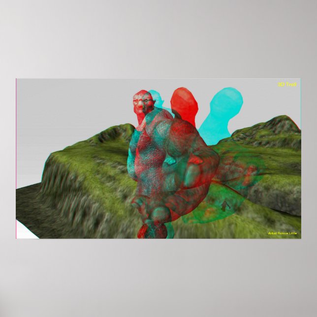 3D Troll Reach Out and touch Poster (Front)