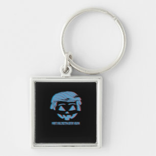 3D Trumpkin Make Halloween Great Again Key Ring