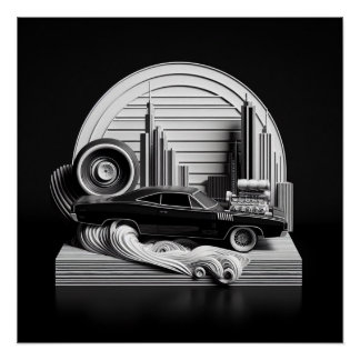 3d Vehicle Diorama 010 Poster