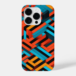 3D Vibrant Geometric Pattern 1  iPhone 14 Pro Case