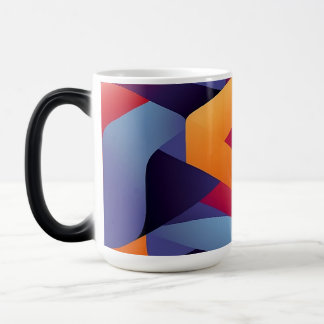 3D Vibrant Geometric Pattern 2  Magic Mug