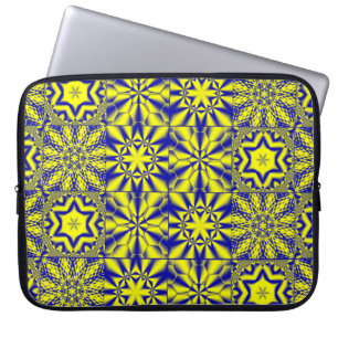 3D wall Tile decor, old tile mosaic in oriental st Laptop Sleeve