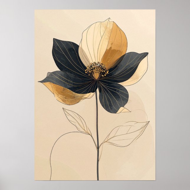 3D White Anemone Floral Bas-Relief Wall Art - Marb (Front)