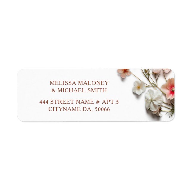 3D Wildflowers |  Wedding (Front)