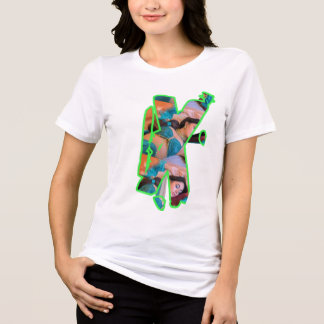 3D word women T-Shirt  Tri-Blend Shirt