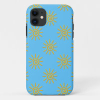 3D Yellow Sun Drawing Pattern