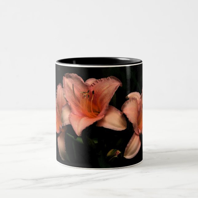 3girls Two-Tone coffee mug (Center)