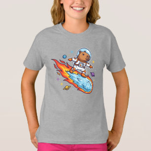 3I/Atlas Capybara Astronaut Riding The Comet C/202 T-Shirt