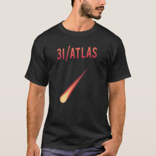 3I/ATLAS Comet Retro Space Art T-Shirt