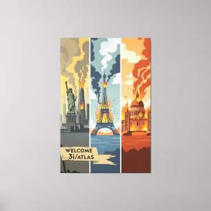 3I/Atlas end of the world posters Canvas Print
