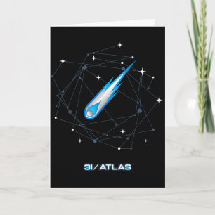 3i Atlas Interstellar Comet 2025 Space Astronomy Card