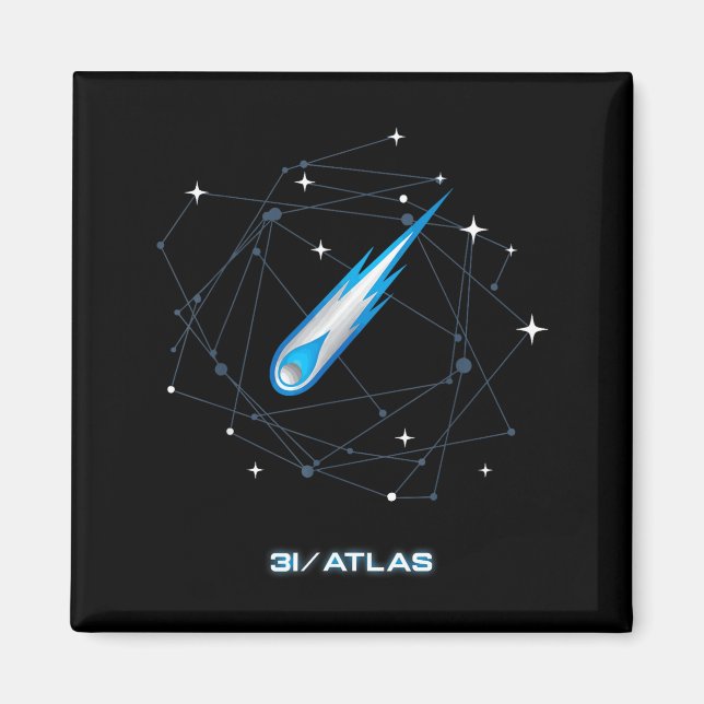 3i Atlas Interstellar Comet 2025 Space Astronomy  Magnet (Front)