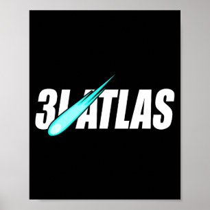 3i_atlas Interstellar Comet  Poster