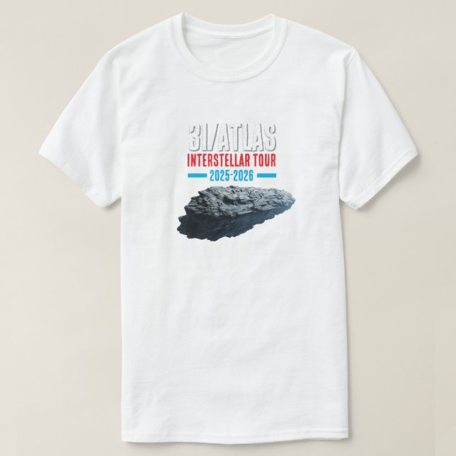 3I/Atlas Interstellar Tour T-Shirt (Design Front)