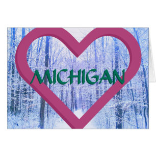 3MICHIGAN HEART WINTER WOODS