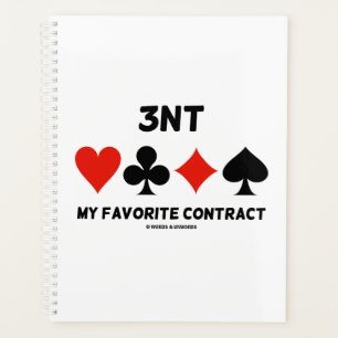 3NT My Favourite Contract Four Card Suits Bridge Planner