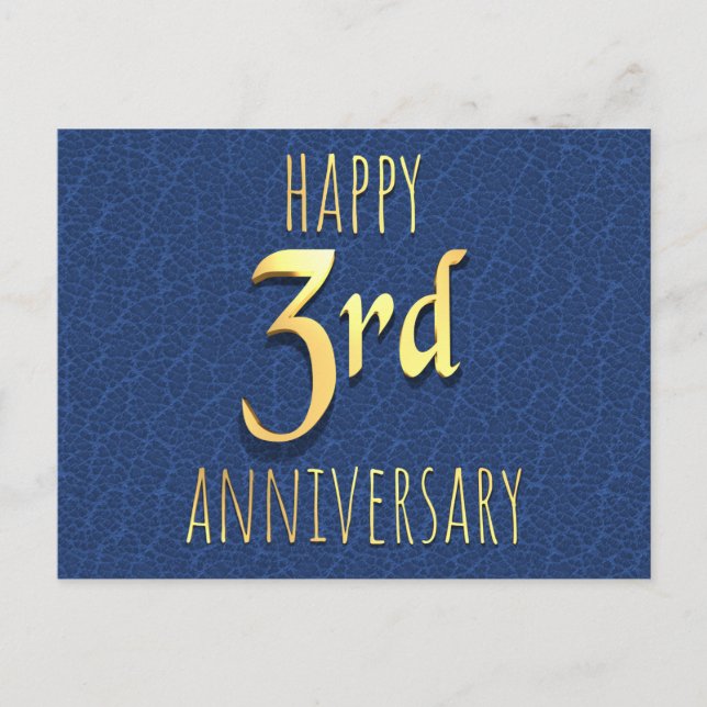 3rd Anniversary Holiday Postcard (Front)