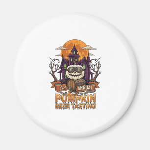3rd Annual Pumpkin Beer Tasting Halloween Haunted  Magnet