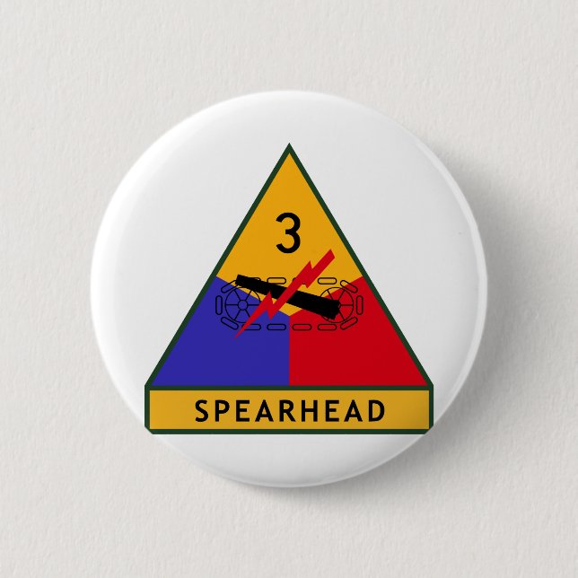 3rd Armored Division 6 Cm Round Badge (Front)