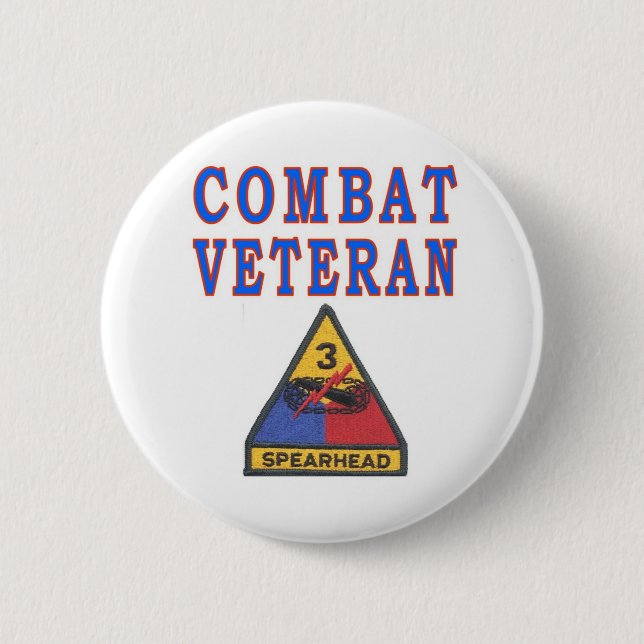 3rd ARMORED DIVISION 6 Cm Round Badge (Front)