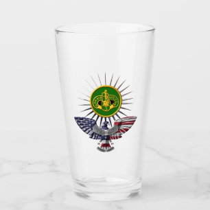 3rd Armoured Cav Regiment Custom Eagle Glass Cup
