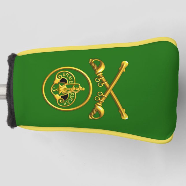 3rd Armoured Cavalry Regiment “Crossed Sabres" Golf Head Cover (Front)