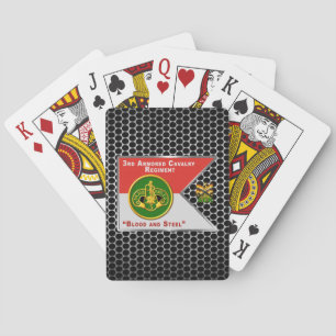 3rd Armoured Cavalry Regiment Guidon Playing Cards