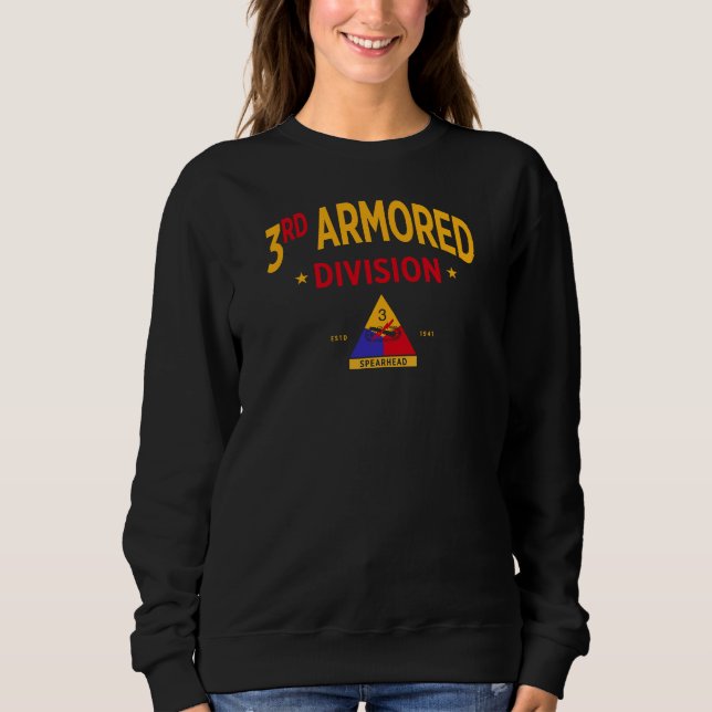 3rd Armoured Division - US Military Women Sweatshirt (Front)