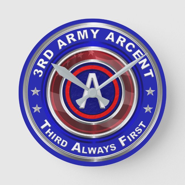 3rd Army ARCENT Keepsake Round Clock (Front)