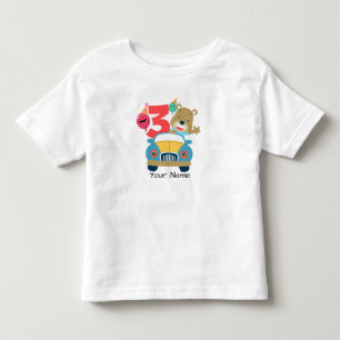 3rd Birthday Bear Toddler T-Shirt