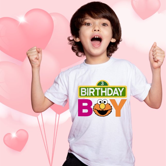 3rd Birthday Boy Elmo T-Shirt (Creator Uploaded)