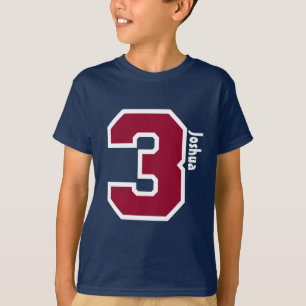 3rd Birthday Boy Three Year Custom Name V01B T-Shirt