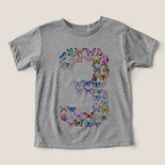 3rd Birthday Butterfly Themed 3 Years Old Girls