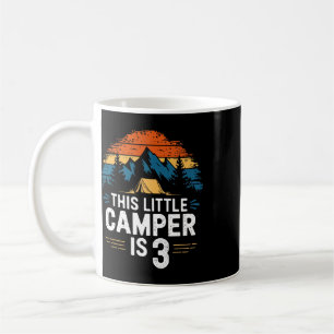 3rd Birthday Camping Shirt For 3 Year Old Kids Cam Coffee Mug
