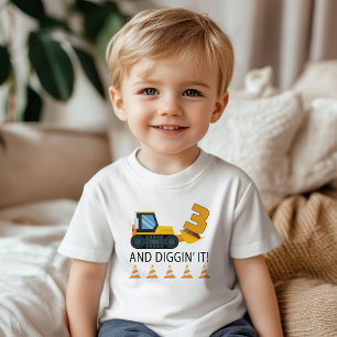 3rd Birthday Construction T-Shirt – Yellow Dump
