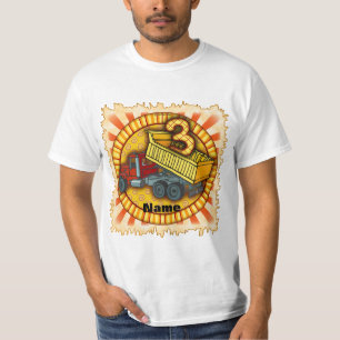 3rd Birthday Dump Truck T-Shirt