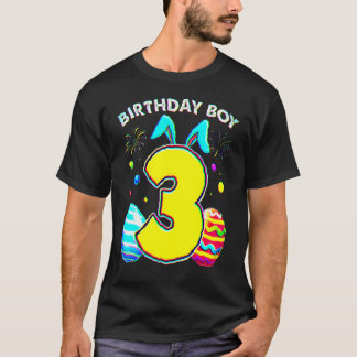 3rd Birthday Easter Bunny Ears 3 Years Old Birthda T-Shirt