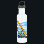 3rd Birthday for 3 year old Kids B-day 710 Ml Water Bottle<br><div class="desc">Happy 3th Birthday. Funny and lovely Kids Birthday design with cute dinosaur sitting on a mobile crane lifting a Number 3. A perfect match for Kids and Teens.</div>