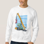 3rd Birthday for 3 year old Kids B-day Sweatshirt<br><div class="desc">Happy 3th Birthday. Funny and lovely Kids Birthday design with cute dinosaur sitting on a mobile crane lifting a Number 3. A perfect match for Kids and Teens.</div>